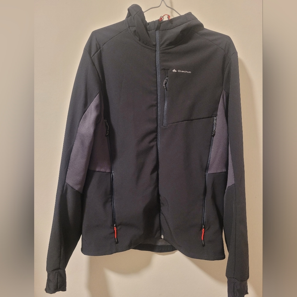 Quechua Black and Gray Performance Jacket